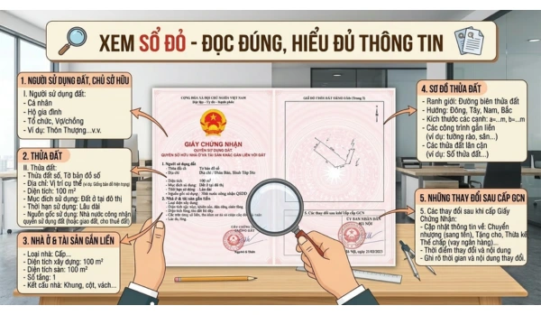 Xem sổ đỏ – Đọc đúng, hiểu đủ thông tin