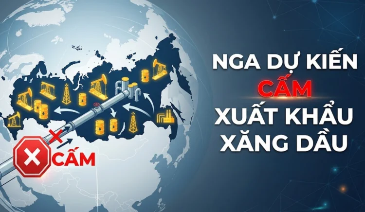 Nga dự kiến cấm xuất khẩu xăng dầu từ 1/4