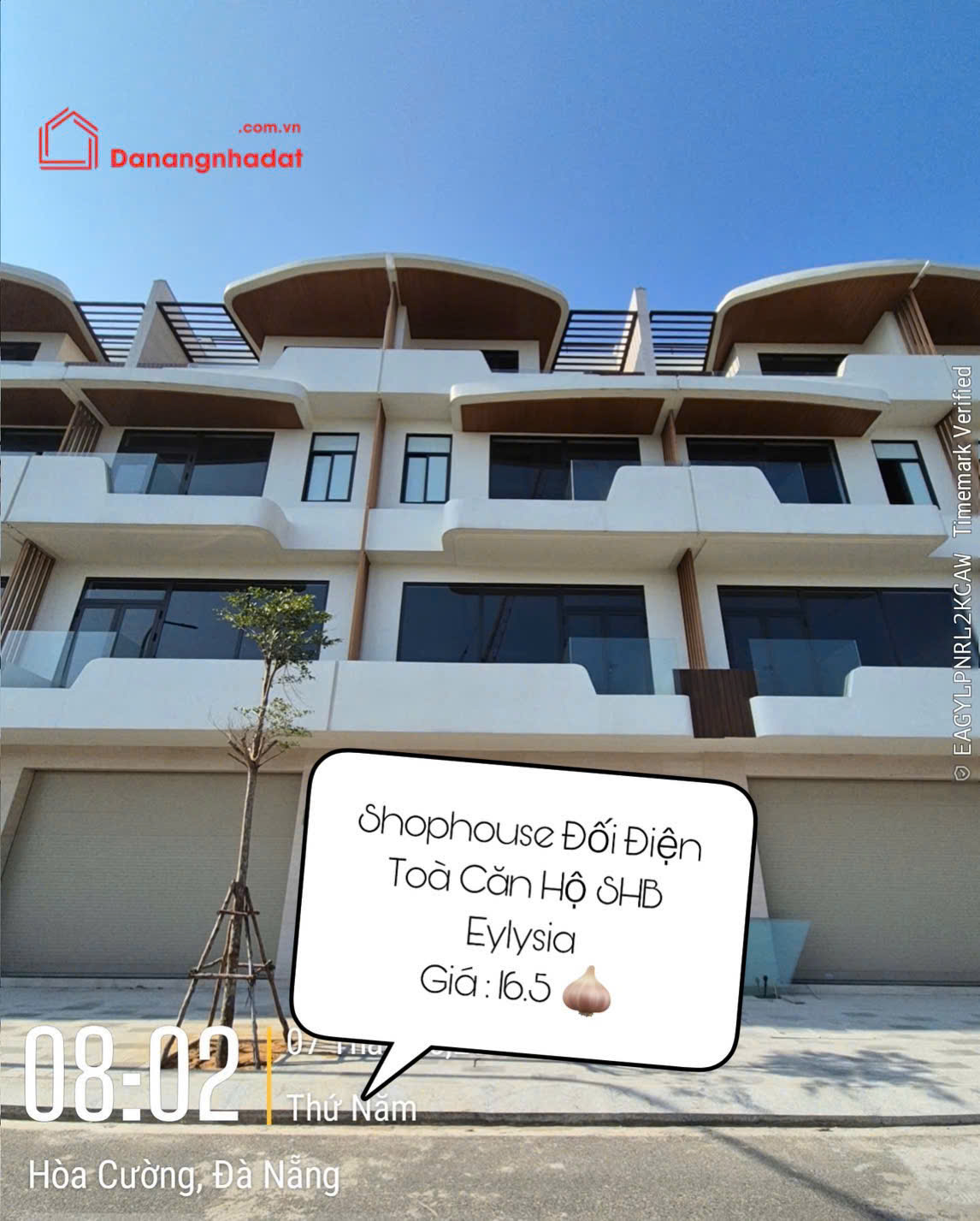 Bán nhà đất Hòa Cường căn 4.5 tầng đối diện SHB Elysia cam kết sổ hồng chính chủ